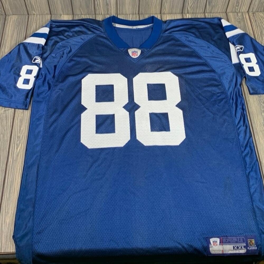 Indianapolis Colts Reebok NFL 88‎ Marvin Harrison Blue Football Jersey Sz XXL